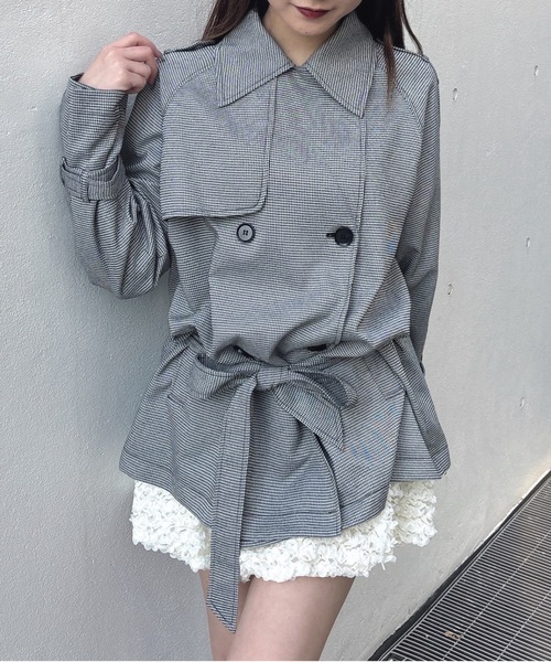 one way（ワンウェイ）の「トレンチコート（トレンチコート・レディース・ベージュ系その他/ベージュ/ネイビー/ブラック系その他・FREE）」の7枚目の写真