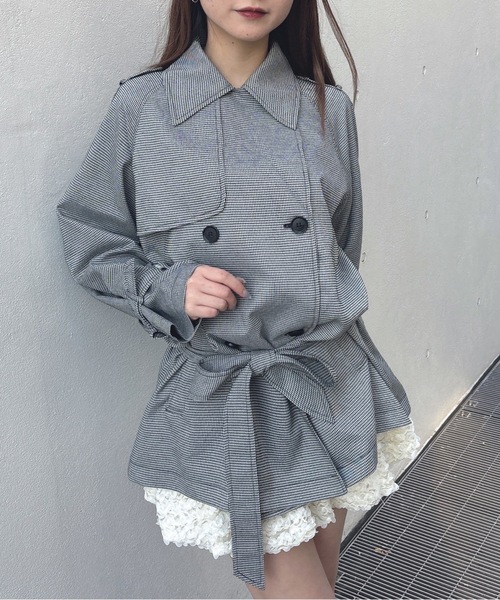 one way（ワンウェイ）の「トレンチコート（トレンチコート・レディース・ベージュ系その他/ベージュ/ネイビー/ブラック系その他・FREE）」の8枚目の写真