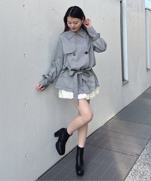 one way（ワンウェイ）の「トレンチコート（トレンチコート・レディース・ベージュ系その他/ベージュ/ネイビー/ブラック系その他・FREE）」の9枚目の写真