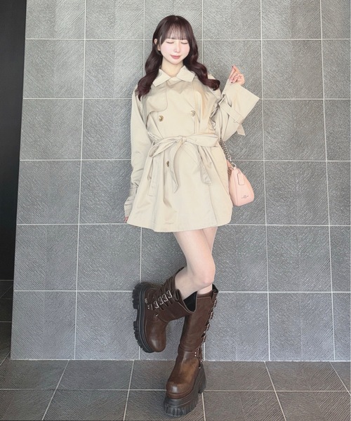 one way（ワンウェイ）の「トレンチコート（トレンチコート・レディース・ベージュ系その他/ベージュ/ネイビー/ブラック系その他・FREE）」の13枚目の写真