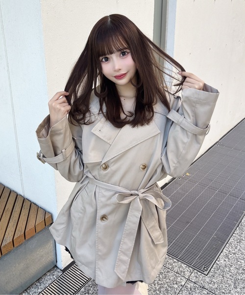 one way（ワンウェイ）の「トレンチコート（トレンチコート・レディース・ベージュ系その他/ベージュ/ネイビー/ブラック系その他・FREE）」の14枚目の写真