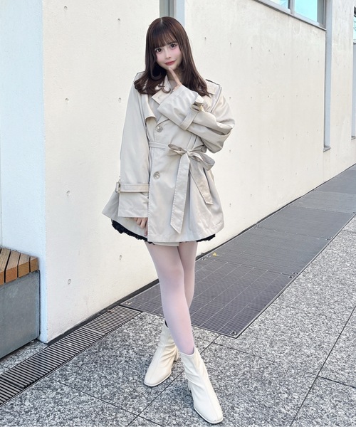 one way（ワンウェイ）の「トレンチコート（トレンチコート・レディース・ベージュ系その他/ベージュ/ネイビー/ブラック系その他・FREE）」の19枚目の写真