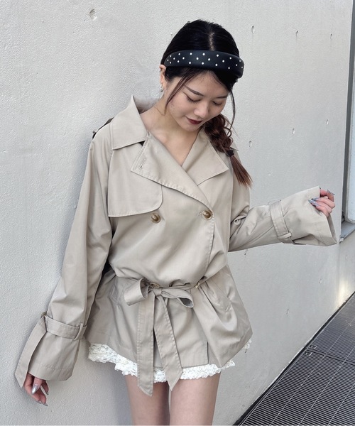 one way（ワンウェイ）の「トレンチコート（トレンチコート・レディース・ベージュ系その他/ベージュ/ネイビー/ブラック系その他・FREE）」の20枚目の写真