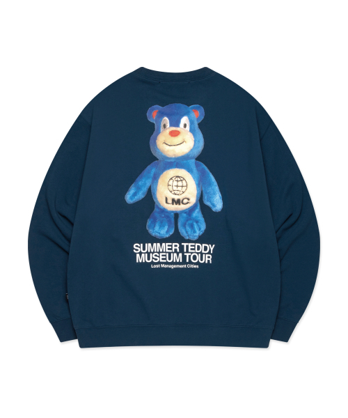 LMCの「SUMMER TEDDY MUSEUM TOUR SWEATSHIRT dark blue(スウェット・レディース・その他・XL)」の1枚目の写真