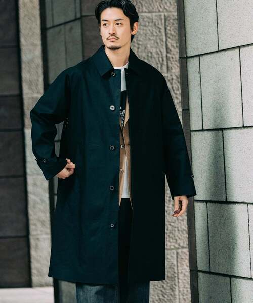 Mackintosh(マッキントッシュ)の「MACKINTOSH(マッキントッシュ) 別注 NEW BALFIELD(ステンカラーコート・メンズ・ベージュ/ブラック/ホワイト系その他・40/38/36)」の14枚目の写真