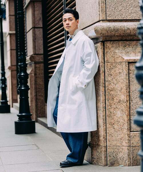 Mackintosh(マッキントッシュ)の「MACKINTOSH(マッキントッシュ) 別注 NEW BALFIELD(ステンカラーコート・メンズ・ベージュ/ブラック/ホワイト系その他・40/38/36)」の18枚目の写真