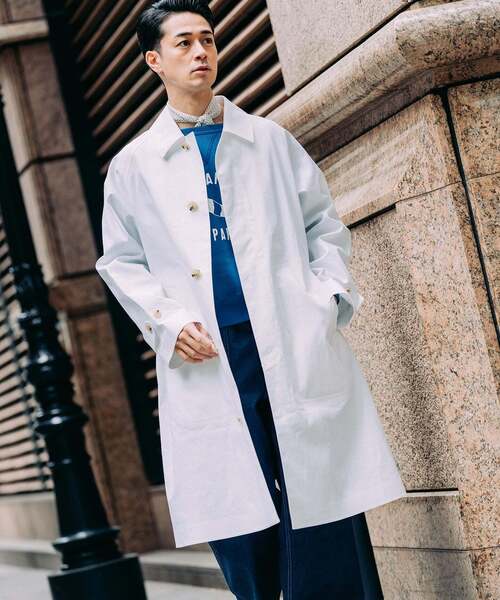 Mackintosh(マッキントッシュ)の「MACKINTOSH(マッキントッシュ) 別注 NEW BALFIELD(ステンカラーコート・メンズ・ベージュ/ブラック/ホワイト系その他・40/38/36)」の20枚目の写真