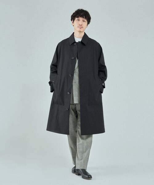 【美品/希少】MACKINTOSH/マッキントッシュ　BALFIELD　コート黒 MACKINTOSH(マッキントッシュ) 別注 NEW BALFIELD（ステンカラーコート