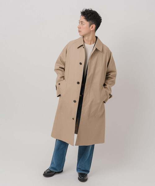 Mackintosh(マッキントッシュ)の「MACKINTOSH(マッキントッシュ) 別注 NEW BALFIELD(ステンカラーコート・メンズ・ベージュ/ブラック/ホワイト系その他・40/38/36)」の7枚目の写真