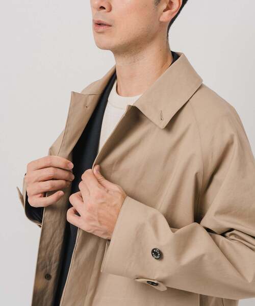 Mackintosh(マッキントッシュ)の「MACKINTOSH(マッキントッシュ) 別注 NEW BALFIELD(ステンカラーコート・メンズ・ベージュ/ブラック/ホワイト系その他・40/38/36)」の11枚目の写真