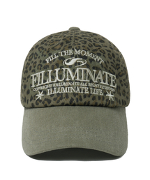 F.ILLUMINATE（フィルミネイト）の「レオパードブロックボールキャップ-カーキ（キャップ）」
