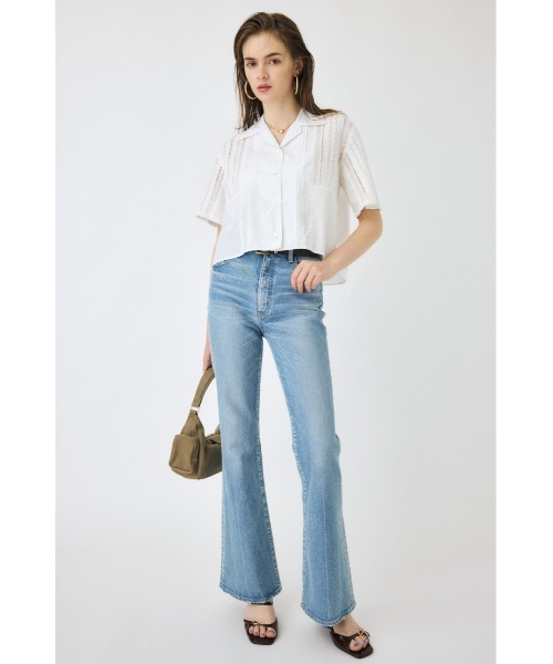 シリーズ累計24万本販売】MVS L/BLU FLARE(L)（デニムパンツ）｜MOUSSY