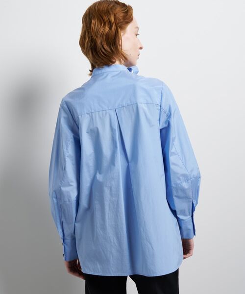 LANVIN en Bleu（ランバンオンブルー）の「シルキータイプライターボウタイリボンブラウス（シャツ/ブラウス・レディース・オフホワイト/ブルー系その他・38）」の7枚目の写真