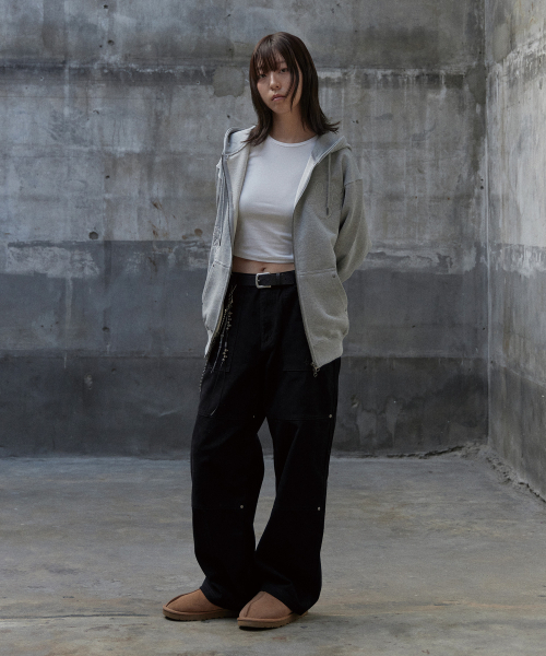 TONY LAWRENCE(トニーローレンス)の「ウォッシュドダブルニーパンツブラック(その他パンツ・レディース・その他・LARGE/MEDIUM/SMALL)」の6枚目の写真