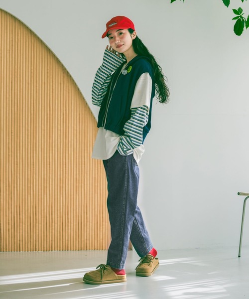 niko and...(ニコアンド)の「ストレッチテーパードパンツ(その他パンツ・レディース・ホワイト/ライトグレー/ライトブルー/ブラック/アイボリー/インディゴブルー/キャメル・MEDIUM/LARGE/SMALL)」の7枚目の写真