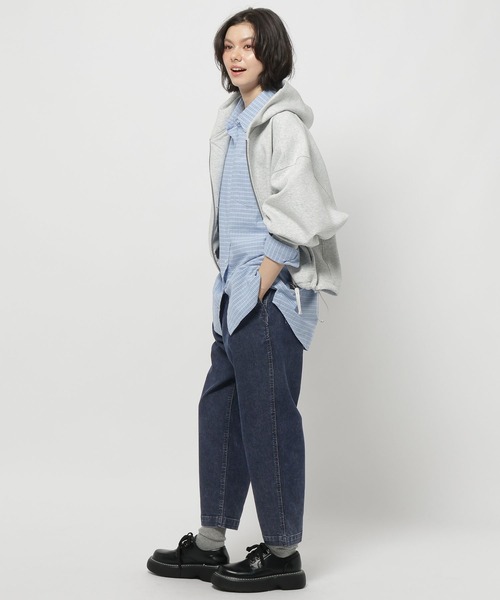 niko and...(ニコアンド)の「ストレッチテーパードパンツ(その他パンツ・レディース・ホワイト/ライトグレー/ライトブルー/ブラック/アイボリー/インディゴブルー/キャメル・MEDIUM/LARGE/SMALL)」の8枚目の写真