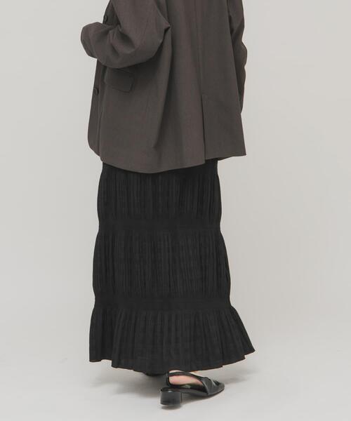 KBF（ケイビーエフ）の「マジョリカプリーツベストSETスカート（セットアップ・レディース・カーキ/ブラック/ブラウン・ONE）」の14枚目の写真