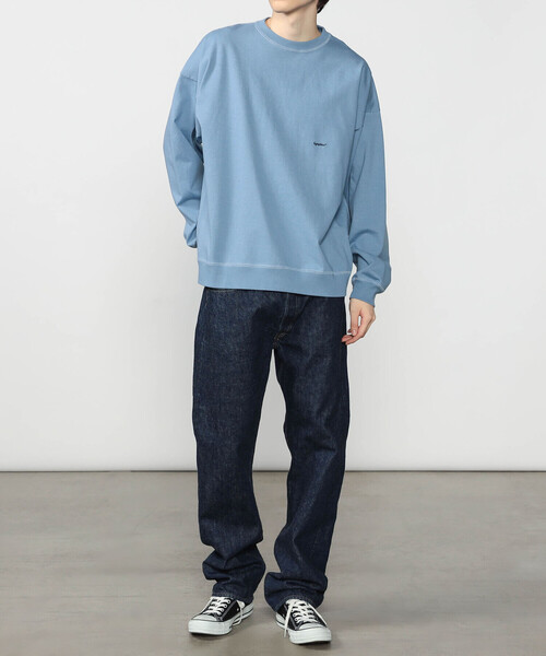 GYMPHLEX(ジムフレックス)の「Gymphlex | クルーネック 長袖Tシャツ MEN(Tシャツ/カットソー・メンズ・ブルー系その他/チャコール/オフホワイト/グリーン・M/L)」の14枚目の写真