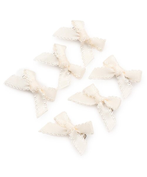 Lycee mine（リセマイン）の「ちびヘアクリップ(6コセット)（バレッタ/ヘアクリップ・キッズ・ラベンダー/サックスブルー/ミント/クリーム/ライトピンク/アイボリー・F）」の7枚目の写真