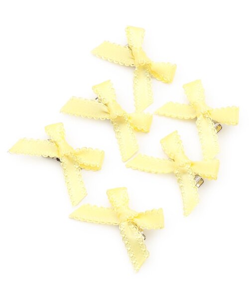 Lycee mine（リセマイン）の「ちびヘアクリップ(6コセット)（バレッタ/ヘアクリップ・キッズ・ラベンダー/サックスブルー/ミント/クリーム/ライトピンク/アイボリー・F）」の9枚目の写真