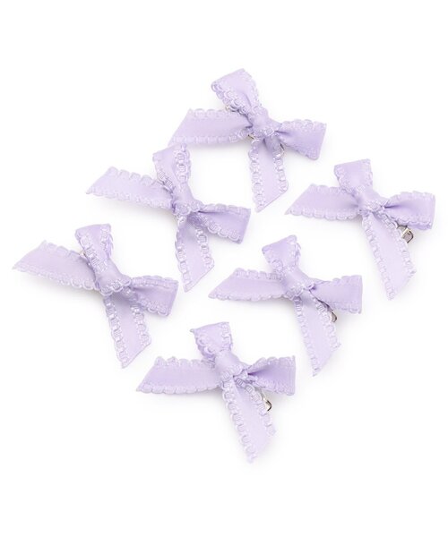 Lycee mine（リセマイン）の「ちびヘアクリップ(6コセット)（バレッタ/ヘアクリップ・キッズ・ラベンダー/サックスブルー/ミント/クリーム/ライトピンク/アイボリー・F）」の10枚目の写真