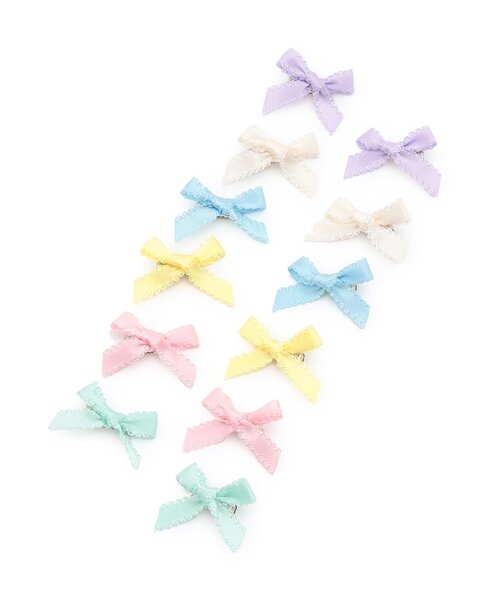 Lycee mine（リセマイン）の「ちびヘアクリップ(6コセット)（バレッタ/ヘアクリップ・キッズ・ラベンダー/サックスブルー/ミント/クリーム/ライトピンク/アイボリー・F）」の15枚目の写真