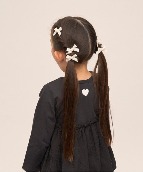 Lycee mine（リセマイン）の「ちびヘアクリップ(6コセット)（バレッタ/ヘアクリップ・キッズ・ラベンダー/サックスブルー/ミント/クリーム/ライトピンク/アイボリー・F）」の17枚目の写真