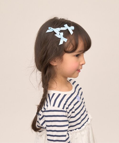 Lycee mine（リセマイン）の「ちびヘアクリップ(6コセット)（バレッタ/ヘアクリップ・キッズ・ラベンダー/サックスブルー/ミント/クリーム/ライトピンク/アイボリー・F）」の22枚目の写真