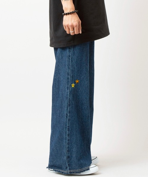 チャイハネ（チャイハネ）の「【チャイハネ】デニム刺繍MEN'Sパンツ（デニムパンツ・メンズ・ブルー/ネイビー・FREE）」の8枚目の写真