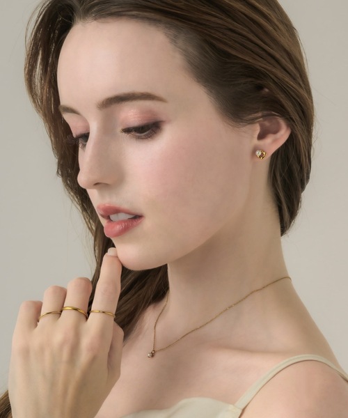 muku(ムク)の「PIERCE/NUANCE SQUEREPEARL(ピアス(両耳用)・レディース・シルバー/ゴールド・FREE)」の19枚目の写真