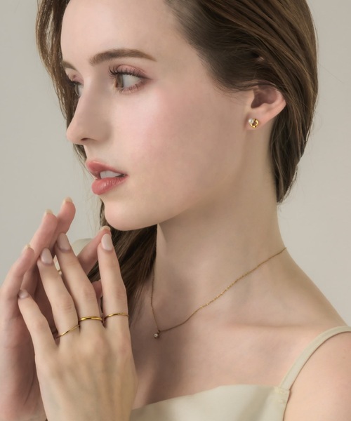 muku(ムク)の「PIERCE/NUANCE SQUEREPEARL(ピアス(両耳用)・レディース・シルバー/ゴールド・FREE)」の15枚目の写真