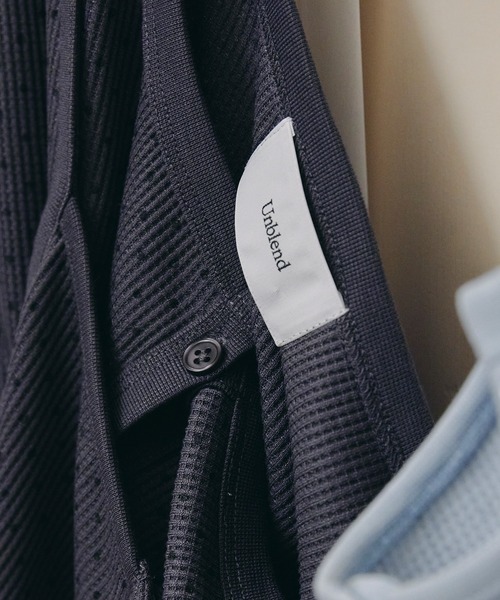 Unblend（アンブレンド）の「【Unblend】2セット ワッフル アソート ヘンリーネックキャミソール/コンパクトカーディガン（カーディガン/ボレロ・レディース・チャコール/ブラック/ライトブルー/杢グレー/オフホワイト・FREE）」の6枚目の写真