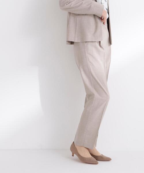 NATURAL BEAUTY BASIC(ナチュラルビューティーベーシック)の「◇リネンライク SETUP パンツ(スラックス・レディース・ブラウン/ベージュ・X-SMALL/SMALL/MEDIUM/LARGE)」の5枚目の写真