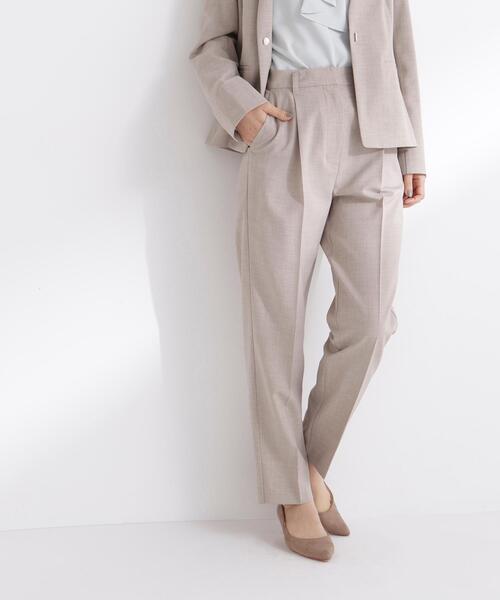 NATURAL BEAUTY BASIC(ナチュラルビューティーベーシック)の「◇リネンライク SETUP パンツ(スラックス・レディース・ブラウン/ベージュ・X-SMALL/SMALL/MEDIUM/LARGE)」の6枚目の写真