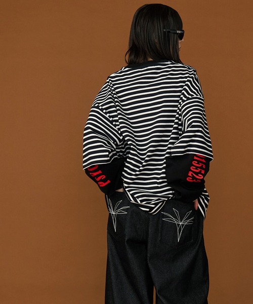 SeeSew(シーソー)の「【UNISEX】DOPE LAYERD LONG TEE/ドープレイヤードロングスリーブTシャツ(Tシャツ/カットソー・メンズ・ブラック/グリーン・M/L)」の22枚目の写真