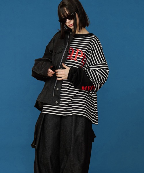SeeSew(シーソー)の「【UNISEX】DOPE LAYERD LONG TEE/ドープレイヤードロングスリーブTシャツ(Tシャツ/カットソー・メンズ・ブラック/グリーン・M/L)」の21枚目の写真