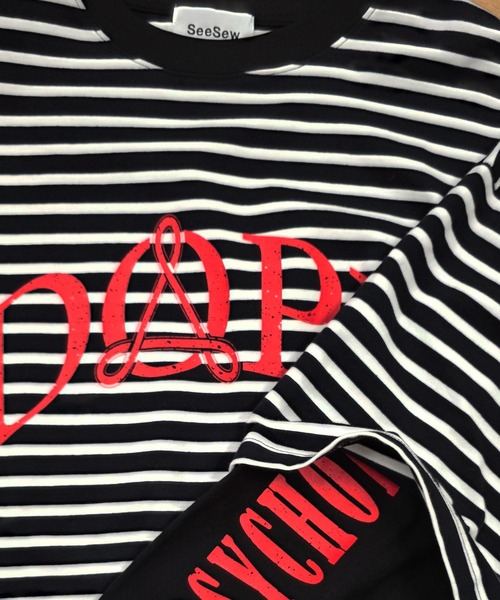 SeeSew(シーソー)の「【UNISEX】DOPE LAYERD LONG TEE/ドープレイヤードロングスリーブTシャツ(Tシャツ/カットソー・メンズ・ブラック/グリーン・M/L)」の6枚目の写真