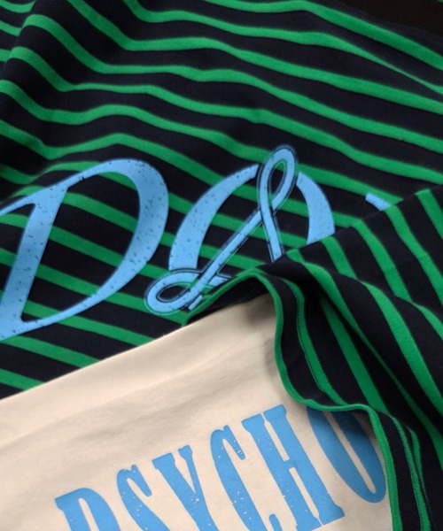 SeeSew(シーソー)の「【UNISEX】DOPE LAYERD LONG TEE/ドープレイヤードロングスリーブTシャツ(Tシャツ/カットソー・メンズ・ブラック/グリーン・M/L)」の4枚目の写真