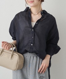 PUAL CE CIN（ピュアルセシン）の「ラミーオーバーシャツブラウス（シャツ/ブラウス）」