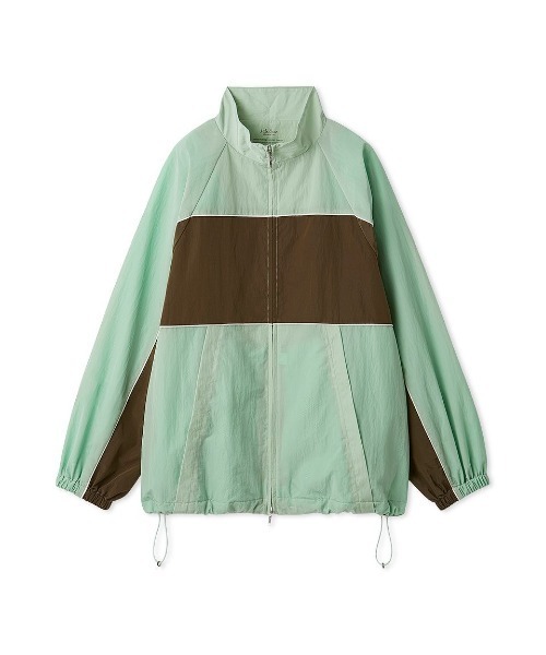 Mila Owen（ミラオーウェン）の「ナイロントラックジャケット（ブルゾン・レディース・ブラック/ベージュ/ミント・F）」の3枚目の写真