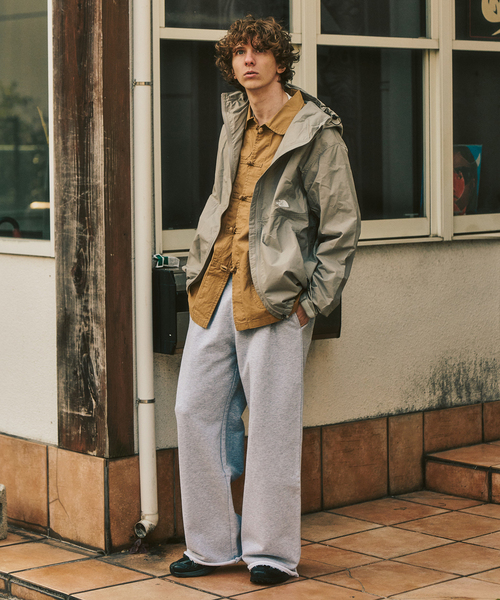 417 EDIFICE（フォーワンセブンエディフィス）の「ワイドレッグ スウェットパンツ（スウェットパンツ・メンズ・ホワイト系その他/チャコールグレー・LARGE/MEDIUM）」の3枚目の写真