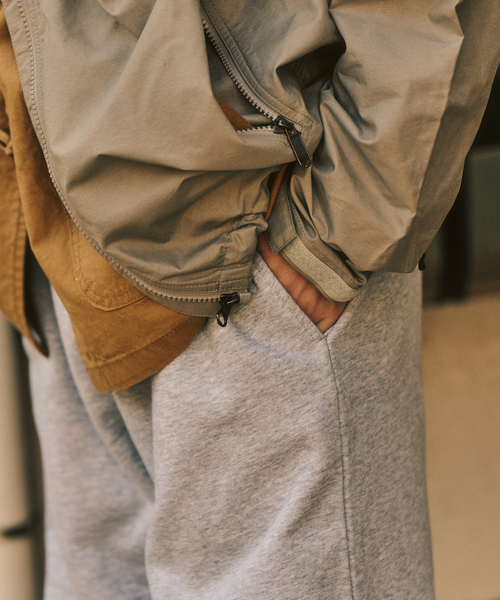 417 EDIFICE（フォーワンセブンエディフィス）の「ワイドレッグ スウェットパンツ（スウェットパンツ・メンズ・ホワイト系その他/チャコールグレー・LARGE/MEDIUM）」の8枚目の写真