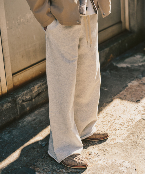 417 EDIFICE（フォーワンセブンエディフィス）の「ワイドレッグ スウェットパンツ（スウェットパンツ・メンズ・ホワイト系その他/チャコールグレー・LARGE/MEDIUM）」の13枚目の写真