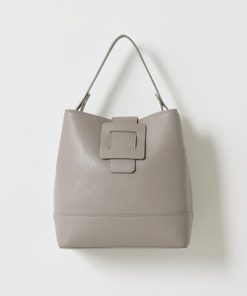 COLONY 2139（コロニートゥーワンスリーナイン）の「ベルトフラップバケットバッグ（ショルダーバッグ・レディース・ブラウン/グレー/ブラック・FREE）」の7枚目の写真