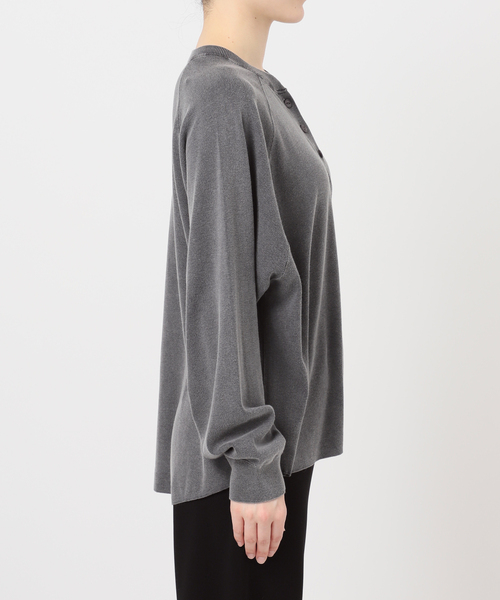 AP STUDIO（エーピーストゥディオ）の「ピグメントダイヘンリーネックニット（ニット/セーター・レディース・アイボリー/スミクロ・FREE）」の16枚目の写真