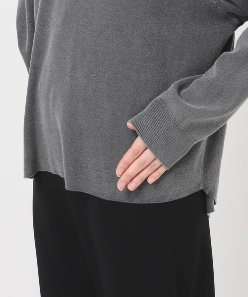 AP STUDIO（エーピーストゥディオ）の「ピグメントダイヘンリーネックニット（ニット/セーター・レディース・アイボリー/スミクロ・FREE）」の18枚目の写真