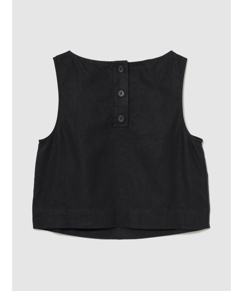 GAP(ギャップ)の「リネンブレンド クロップド シェルタンクトップ(シャツ/ブラウス・レディース・ブラック/ブラック系その他/ブラウン/レッド・XXS/L/M/S/XS)」の7枚目の写真