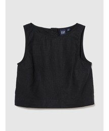 GAP | リネンブレンド クロップド シェルタンクトップ(シャツ/ブラウス)