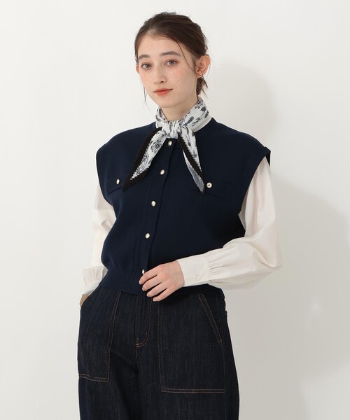 Afternoon Tea(アフタヌーンティー)の「フラワースカーフ(バンダナ/スカーフ・レディース・オレンジ/ブラック・ONE SIZE)」の3枚目の写真