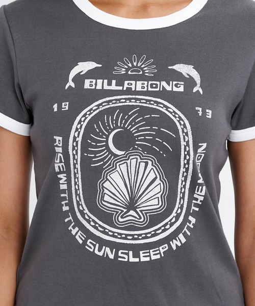 BILLABONG(ビラボン)の「BILLABONG ウィメンズ RINGER BABY FIT TEE Tシャツ 【2026年春夏モデル】(Tシャツ/カットソー・レディース・ホワイト/オフホワイト・MEDIUM)」の5枚目の写真